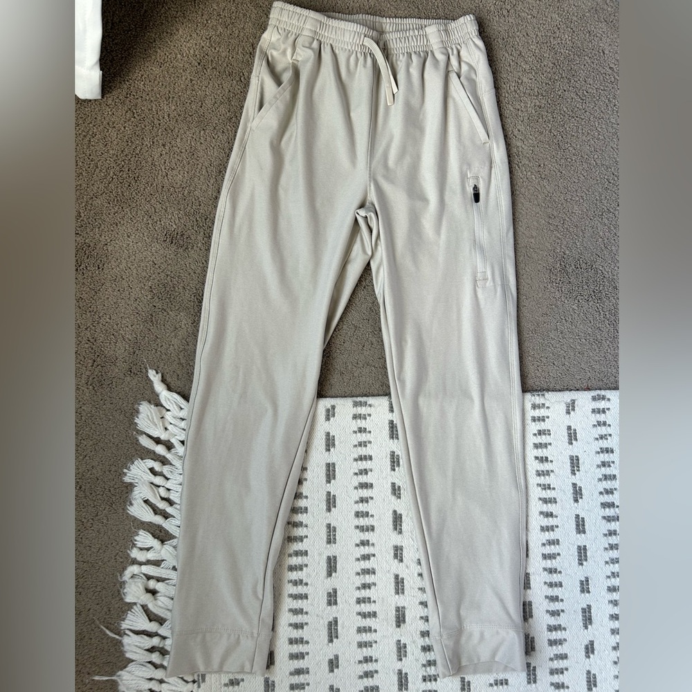 Old Navy Tan Sweatpants Relaxed Fit Cotton Blend